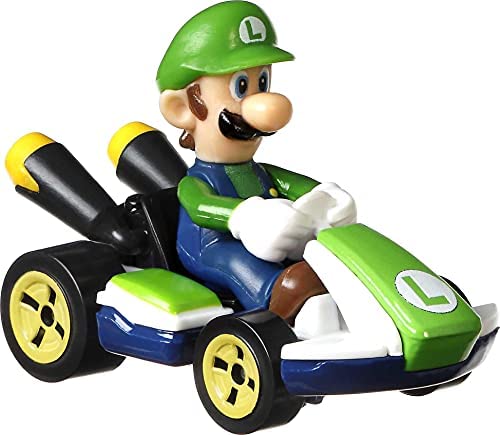 Hot Wheels GWB37 Mario Kart Die-Cast Character Replicas in 4-Pack Each Assortment Includes Fan-Favorite Characters and 1 Exclusive Ages 3 and older, Multicolor, 5.08 cm*3.175 cm*7.62 cm - Image 2