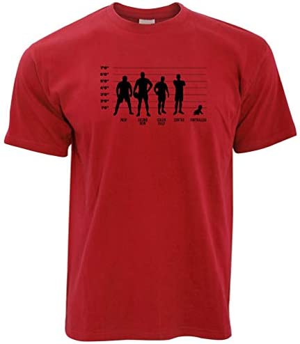 Novelty Sports T Shirt Rugby Vs Football Baby Lineup