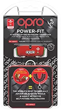 Opro Unisex's Power-Fit Mouthguard Mouth Guard, Red, Adult - Image 2