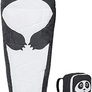 Kids Sleeping Bag For Camping, Hiking, Travelling, Indoor or Sleepover Lightweight 920g Themed Carry Backpack for Easy Transportation Mummy Style Toddler - Junior Warm Snuggle Sleep Bags by HiGHLANDER