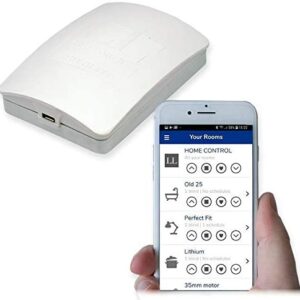 Louvolite One Touch Smart Controller Wifi Hub To Control Motorised Blinds Via Neo Smart Blinds App Or Voice Operation Via Compatible Smart Speaker Model C-R200