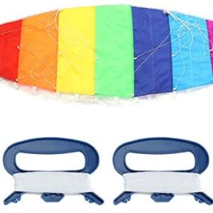Kites,1.4m/2m/2.7m Colored Dual Line Stunt Power Sport Kite for Park Outdoor Seaside Beach Playground