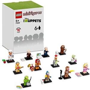 LEGO 71035 Minifigures The Muppets Limited Edition Collection 6 Pack Mystery Bag Set from 12 to Collect with Toy Kermit the Frog & Miss Piggy