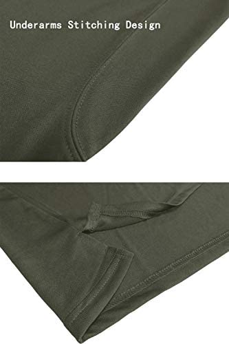 KEFITEVD Long Sleeve Polo Shirts for Men Casual Gofl Work Tops Button Down Army Fishing T-Shirt with Zip Pocket - Image 6