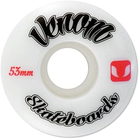 Venom Skateboards Wheels 99a Urethane for Street Skating Skateparks White Set of 4 Sizes 50 51 52 53 54 56 58 59 & 60mm - Image 3