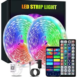 LED Strip Lights with Remote 20M, LATKRUU LED Lights for Bedroom Bluetooth RGB Lights Strip LED Tape Lights Music Sync Colour Changing Mood Light for Bedroom, Room, Christmas Decoration