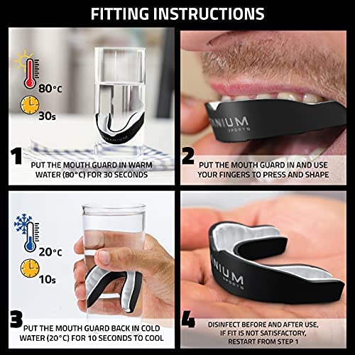 Titanium Sports Premium Mouth Guard - Slim Fit Sports Mouth Guard with Case - Gum Shield for Jaw Protection in Contact Sports - Durable Boxing, MMA, Judo, Karate, Rugby, Hockey, Football Mouthguard - Image 6