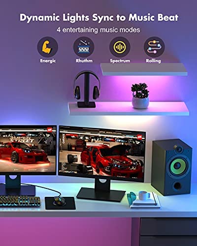 LED Strip Lights, FUPT 20M RGB LED Light Strip Music Sync Smart Color Changing Rope Lights, 44 Keys Remote Control, Timing Function, with for Bedroom, Room, Christmas Decoration - Image 3
