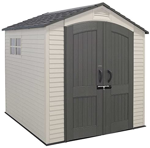 Lifetime 60190 7 x 7ft Heavy Duty Plastic Shed, Beige