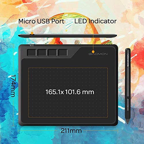 GAOMON S620 OSU Small Graphics Tablet with 4 Express Buttons, for Drawing, Online-Learning, Compatible with Windows & Mac & Android - Image 5