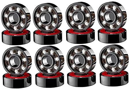 Sindigner 16 Pcs Ceramic Bearings High Speed Wear Resistant for Skate Skateboard Wheel