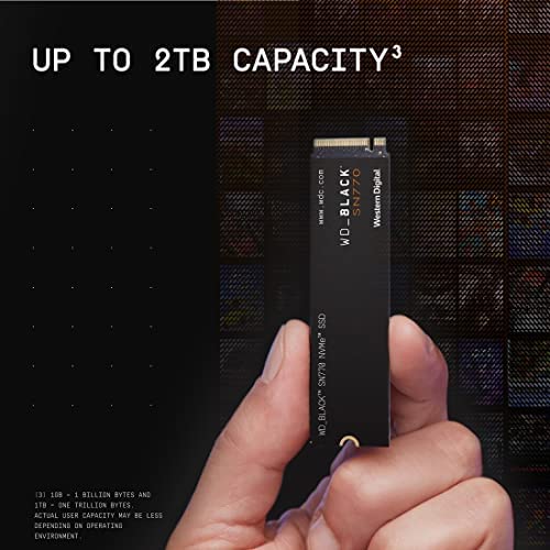 WD_BLACK SN770 1TB M.2 2280 PCIe Gen4 NVMe Gaming SSD up to 5150 MB/s read speed - Image 5