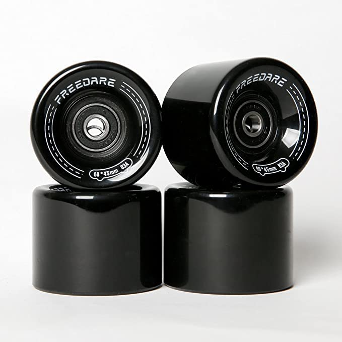 FREEDARE Skateboard Wheels with Bearings 52mm 54mm 60mm 70mm Street Wheels Skateboard Tricks(Set of 4)
