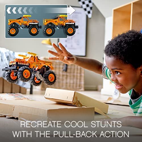 LEGO 42135 Technic Monster Jam El Toro Loco 2 in 1 Pull Back Truck to Off Roader Car Toy, Construction Set for Boys and Girls 7 Plus Years Old - Image 3
