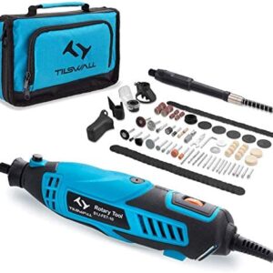 Rotary Tool 160W Tilswall Rotary Multi Tool Kit with 6 Variable Speed 8000-33000RPM, 145pcs Accessories for Cutting, Sanding, Carving, Polishing, Drilling, Engraving, Cleaning