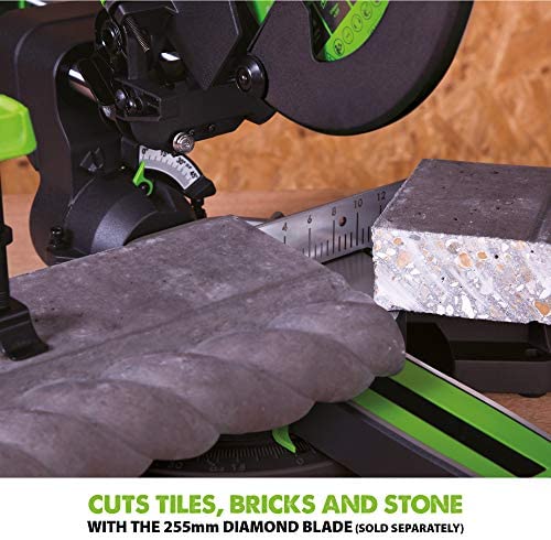 Evolution Power Tools F255SMS Sliding Mitre Saw with Multi-Material Cutting, 45 Degree Bevel, 50 Degree Mitre, 300 mm Slide, 1600 W, 230 V - Image 17