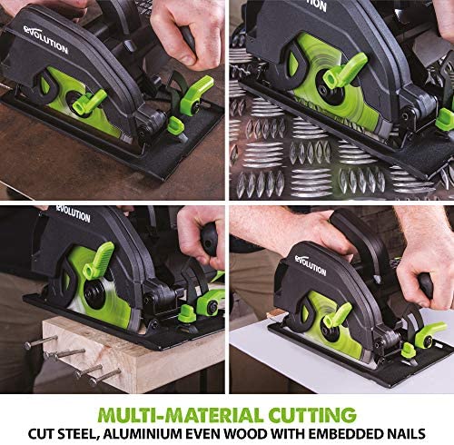 Evolution Power Tools F165CCSL Circular Saw With Multi-Material Cutting, 1200W, 165 mm, (230V) - Image 5