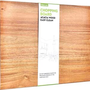 Premium Acacia Wooden Chopping Board. Large Size 42 x 32 x 2 Centimetre. Best for Meat, Vegetables and Cheese. Professional Grade for Strength and Durability