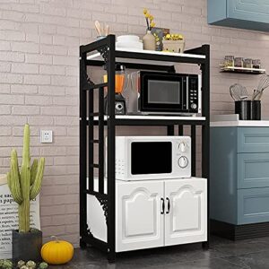 Kitchen Baker's Rack For Kitchen With Storage And 6 Hooks Kitchen Organizer Rack Multi-Tier Kitchen Cabinet Microwave Stand With Storage Shelves Microwave Cabinet For Living Room ( Color : M )