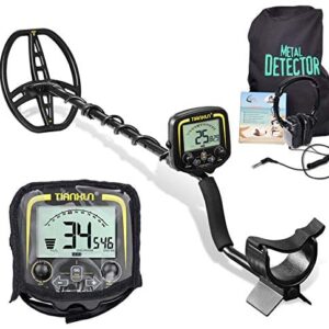 hazlewolke Professional Metal Detectors with 11 Inch Waterproof Coil & Headphone, Lightweight Metal Detector Kit for Adults, Performance Gold Detector with Muti Modes, Pinpoint Function-TX850