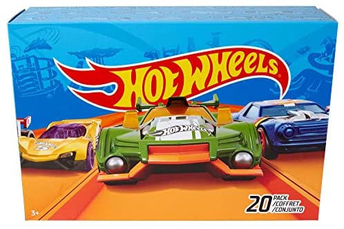 Hot Wheels 20-Car Pack of 1:64 Scale Vehicles, Gift for Collectors & Kids Ages 3 Years Old & Up, DXY59