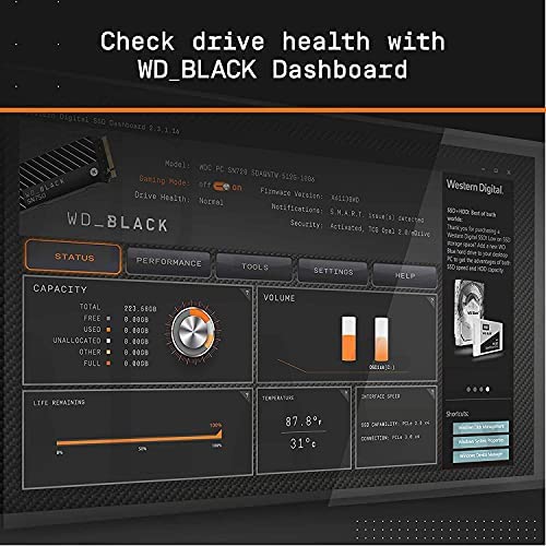 WD_BLACK SN850 500GB M.2 2280 PCIe Gen4 NVMe Gaming SSD up to 7000 MB/s read speed - Image 5