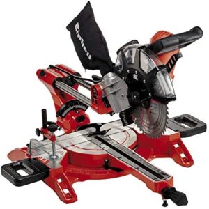 Einhell 4300395 Dual Drag, Crosscut and Miter Saw TC-SM 2534/1 (Maximum 2350 W, Integrated Drag Function, Saw Head Tilts to Left/Right, Laser, Include Carbide-Tipped Precision Saw Blade)
