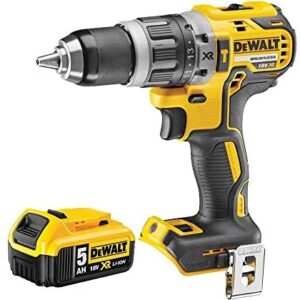 Dewalt DCD796N 18v XR Brushless Compact Combi Drill with 1 x 5.0Ah Battery DCB184, 18 V