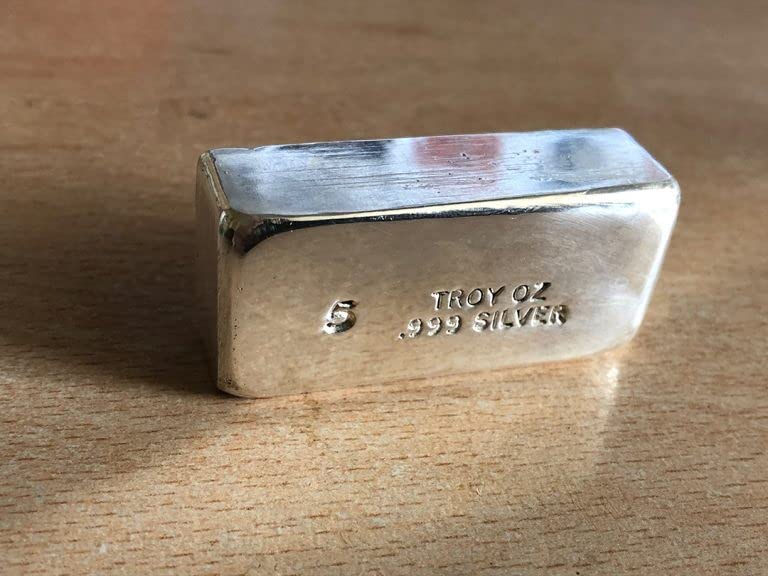 5 Troy oz Silver Bar - Sideways - Image 4