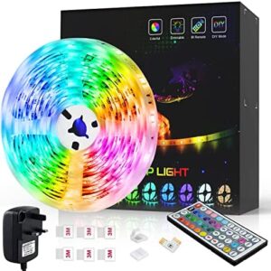 Led Strip Lights 5M, SHOPLED RGB SMD 5050 Led Lights Colour Changing Kit with 44 Key Remote Control and Power Supply, for Bedroom, Kitchen, TV, Party
