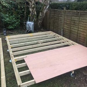 SHED BASE SYSTEM- QUICK JACK FOR SOFT SURFACES- BASE SUITABLE FOR- 8ftx7ft - 8ftx8ft - 10ftx6ft - 8ftx10ft - KIT 3