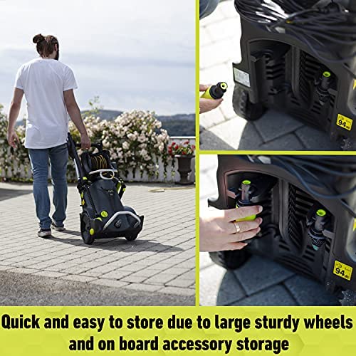 AVA Master P70 Pressure Washer, incl Patio Cleaner, High Power Jet Washer For Car Wash, Garden & Patio Cleaning, 145 Bar 500 L/H 2100 W, Incl Zero-Force Gun, Follow-Me Hose Reel, Zoom Lance - Image 7
