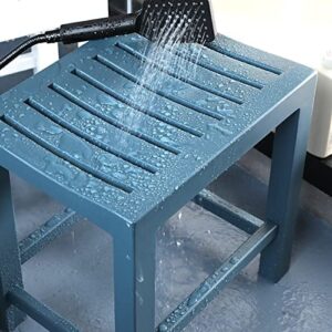 YQKDGQY Bathroom Bench Stool,Bathtub Shower Chair Wood Bathroom Stools, Shower Seat Bench Spa Stools Waterproof Indoor Outdoor Use Home Footstool Bathtub Elderly Disabled Mobility Aid Shower Stool