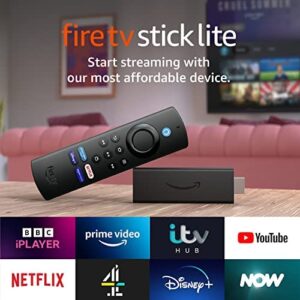 Fire TV Stick Lite with Alexa Voice Remote Lite | HD streaming device (no TV controls)