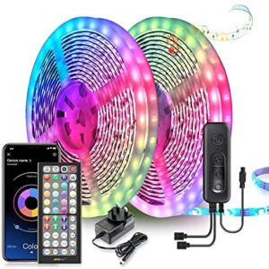 LED Strip Lights 20M Ultra-Long LED Lights Strip Music Sync, App Control with Remote, LED RGB LED Lights for Bedroom, DIY Color Options LED Tape Lights for Bedroom Ceiling Under The Cabinet