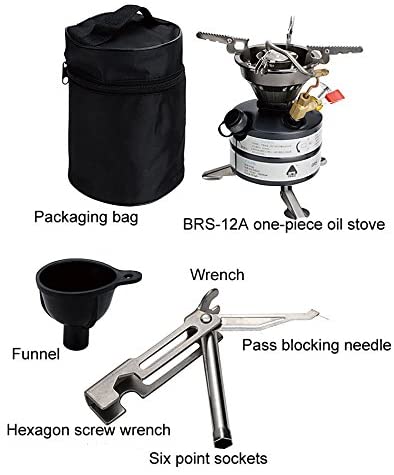 BRS-12A One-Piece Multi-fuel Camp Stoves for Cookout BBQ Camping Fishing Picnic 2-3 Field Operations - Image 2