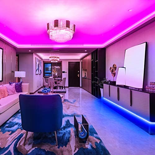 Ksipze 30m Led Strip Lights(2 Rolls of 15m) RGB Music Sync Color Changing, Led Lights with Smart App Control Remote, Led Lights for Bedroom Lighting Flexible Home Decoration (30 Meter) - Image 3