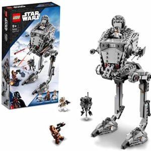 LEGO 75322 Star Wars Hoth AT-ST Walker Set with Chewbacca Minifigure and Droid Figure, The Empire Strikes Back Model, 2022 Collection