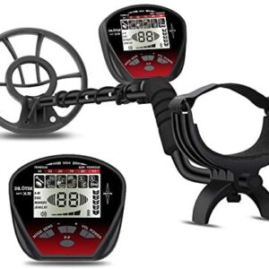DR.ÖTEK Lightweight Metal Detector for Adults, Multi-Function with Pinpointer, Big Waterproof Coil for Greater Depth with Backlit LCD, Innovative Memory Mode, Easier to Find Valuables