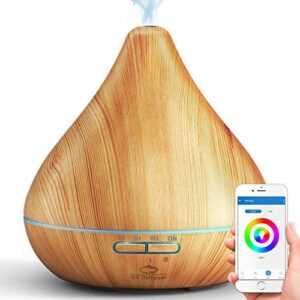 GX·Diffuser Alexa Smart Aroma Diffuser for Essential Oils, WiFi Diffuser Compatible with Alexa/Google Home, 300 ml Ultrasonic Humidifier, App Control, BPA-Free, Ultra Quiet for Bedroom, Office