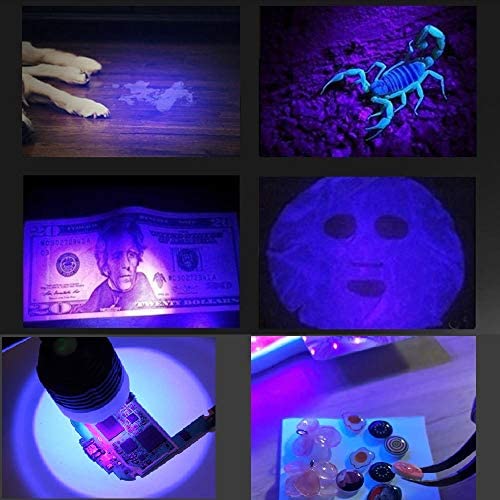 Double Chip 395nm UV LED Black Light fixtures with Gooseneck and clamp for UV Black Paint and Ultraviolet Curing, Portable UV Resin Cure Lights 5V USB Input - Image 4