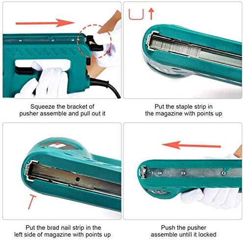 Electric Brad Nailer, NEU MASTER Staple Gun N6013 with Contact Safety and Power Adjustable Knob for Upholstery and Home Improvement - Image 5