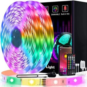 30m Led Strip Light, L8star Led Lights for Bedroom with 44Keys Remote and App Control, RGB Led Strip Lights Color Changing Sync with Music Apply for Home and Party Decoration