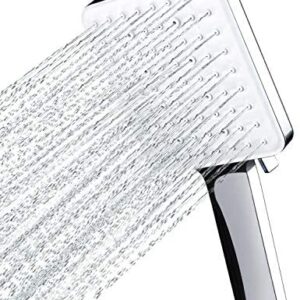 Shower Head, Newentor High Pressure Shower Heads with 6 Sprays, Power Shower Head Only, Universal Water Saving Large Shower Head