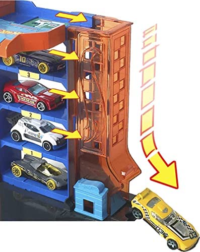 Hot Wheels City Downtown Car Park - 4-Level Garage Playset with 1 Car included - Moveable Features - Connects to Other Sets - Gift for Kids 4+ - HDR28 - Image 3