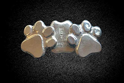 2oz Solid Silver Pawprint 999fs - Image 2