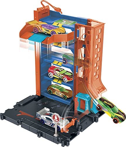 Hot Wheels City Downtown Car Park - 4-Level Garage Playset with 1 Car included - Moveable Features - Connects to Other Sets - Gift for Kids 4+ - HDR28 - Image 4