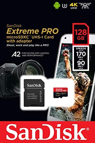 SanDisk Extreme Pro 128GB microSDXC Memory Card + SD Adapter with A2 App Performance + Rescue Pro Deluxe 170MB/s Class 10, UHS-I, U3, V30 - Image 4