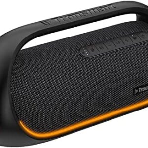 Loud Bluetooth Speaker, Tronsmart Bang 60W Portable Speaker, IPX6 Waterproof Outdoor Wireless Speaker With LED Lights, Powerful Bass, Powerbank, 15 Hours Playtime, TF Card, AUX, EQ, APP for Party Home