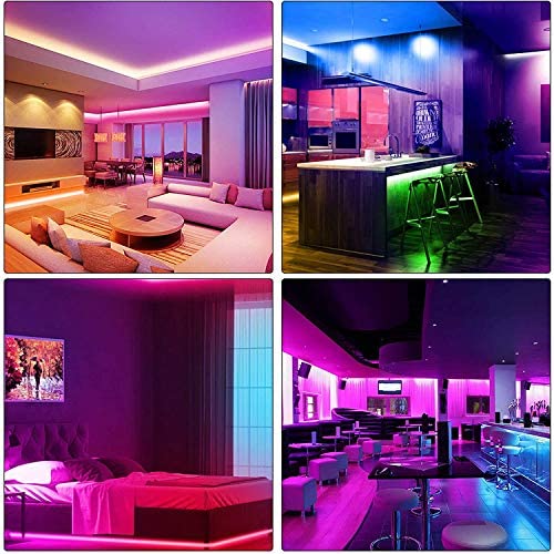 LED Strip Lights 10M, Music Sync RGB LED Strip Lighting for Bedroom Color Changing SMD 5050 Rope Strip Lights for Home, Desk, Dorm, Cabinet, TVs, Kitchen, Party(44 Keys Remote+ Mic Control) - Image 5